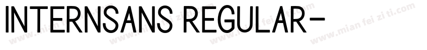 InternSans Regular字体转换